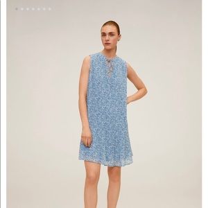 Pleated floral dress